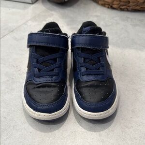 Nike Black and Blue Velcro Athletic Sneakers